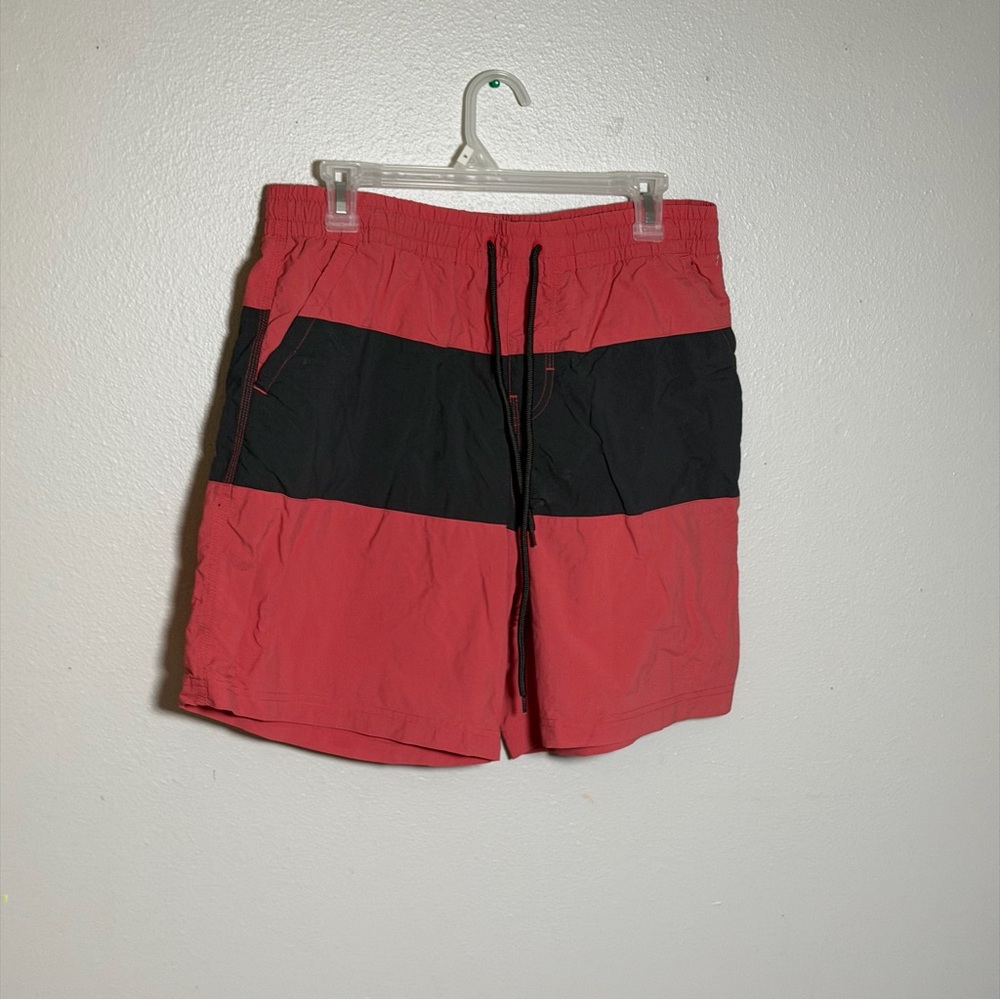 Columbia Sportswear Men's Red/Gray Beach Omni-Shield Swim Trunks Shorts size‎ M